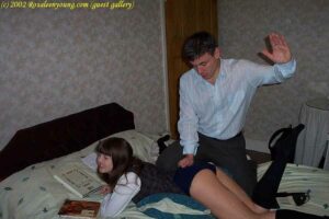 Rosaleen Young being spanked